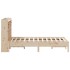 Cama con estantería sin colchón madera maciza de pino