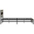 Estructura de cama sin colchón metal roble Sonoma 200x200