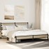 Estructura de cama sin colchón metal roble Sonoma 200x200