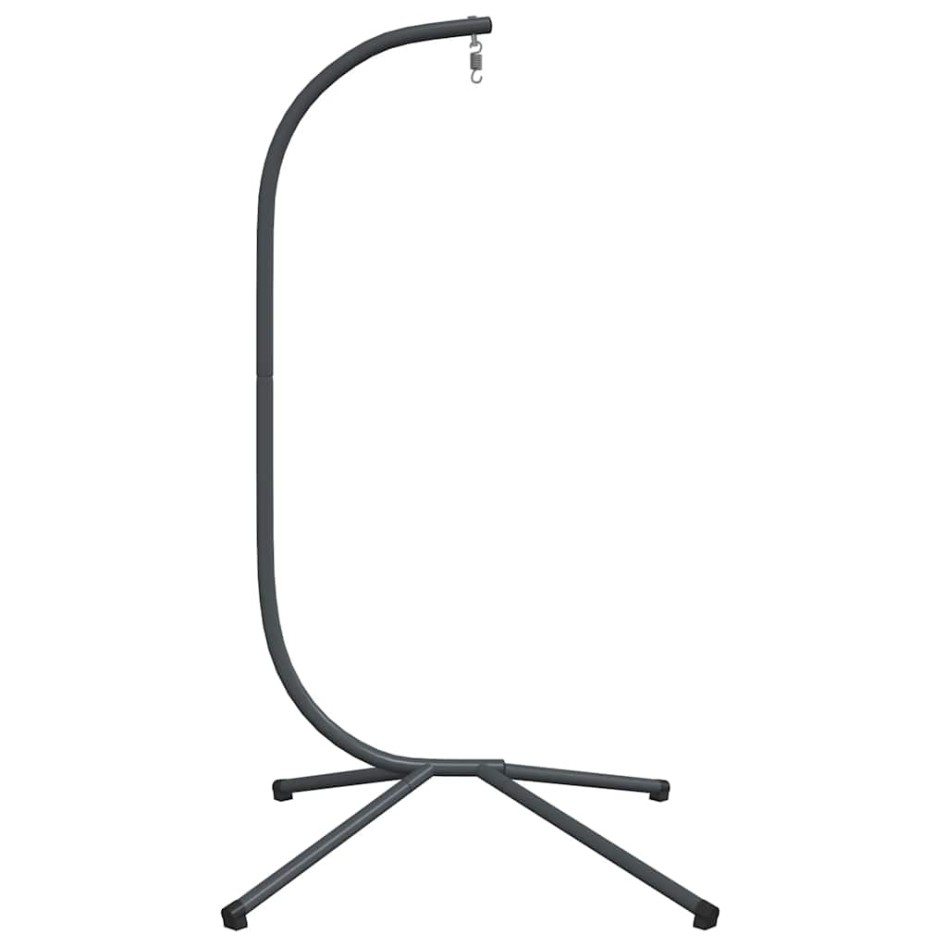 Soporte de silla colgante huevo acero gris