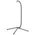 Soporte de silla colgante huevo acero gris