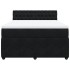 Cama box spring con colchón terciopelo negro 140x190