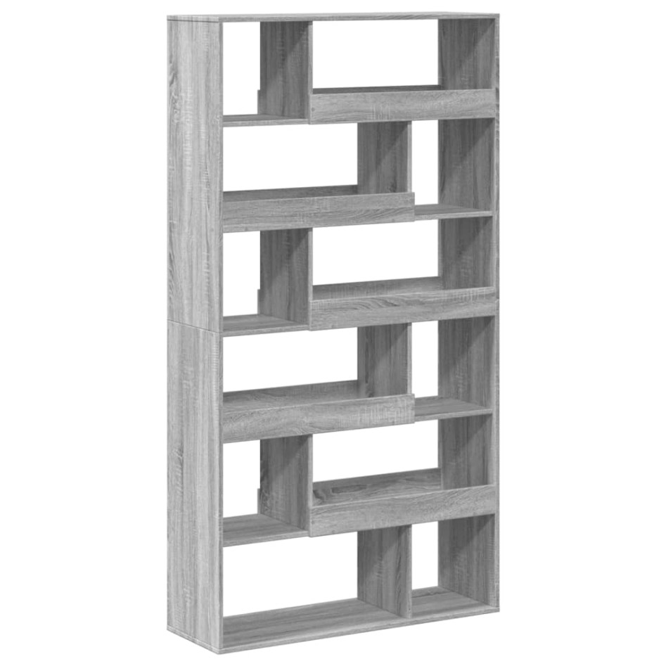 Estantería madera de ingeniería gris Sonoma 100x33x187,5