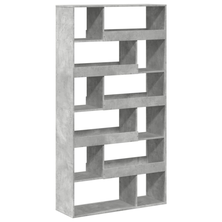 Estantería madera de ingeniería gris hormigón 100x33x187,5