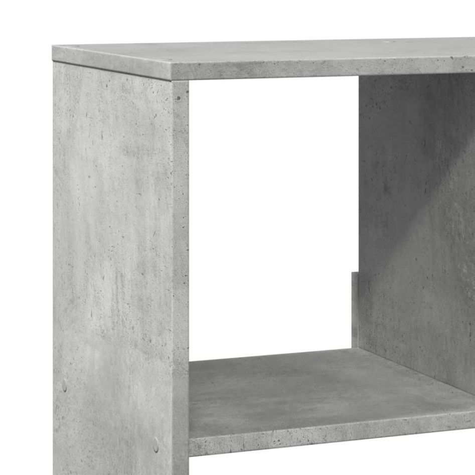 Estantería madera de ingeniería gris hormigón 100x33x187,5