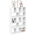 Estantería de madera de ingeniería blanca 100x33x156,5