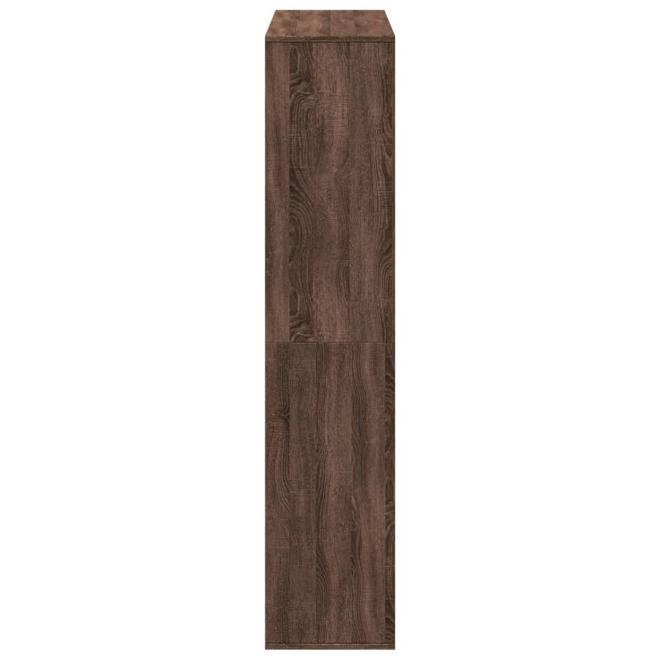 Estantería madera de ingeniería marrón roble 100x33x156,5