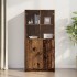 Aparador con puertas madera ingeniería envejecida 68x37x142