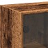 Aparador con puertas madera ingeniería envejecida 68x37x142