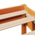 Estructura de cama sin colchón madera maciza marrón 120x190