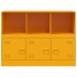 Aparador de acero amarillo mostaza 99x39x73