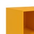Aparador de acero amarillo mostaza 99x39x73