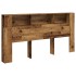Cabecero armario madera ingeniería envejecida 200x18,5x102,5