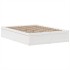 Estructura de cama sin colchón madera de pino blanca 140x200