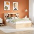 Estructura de cama sin colchón madera maciza de pino 140x190