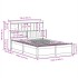 Estructura de cama sin colchón madera maciza de pino 140x190