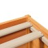 Estructura de cama sin colchón madera maciza marrón 75x190