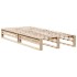 Cama con estantería sin colchón madera maciza de pino 90x200