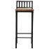 Taburetes altos 4 uds madera maciza de