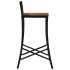 Taburetes altos 4 uds madera maciza de