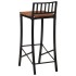 Taburetes altos 4 uds madera maciza de