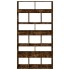 Estantería madera de ingeniería roble ahumado 100x33x187,5