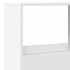 Estantería de madera de ingeniería blanca 100x33x155,5