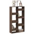 Estantería de madera de ingeniería marrón roble 100x33x175
