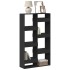 Estantería de madera de ingeniería negra 100x33x175