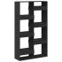 Estantería de madera de ingeniería negra 100x33x175