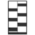 Estantería de madera de ingeniería negra 100x33x175