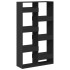 Estantería de madera de ingeniería negra 100x33x175