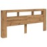 Cabecero LED madera ingeniería roble artisan 220x18,5x103,5