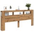 Cabecero LED madera ingeniería roble artisan 220x18,5x103,5