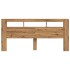 Cabecero LED madera ingeniería roble artisan 220x18,5x103,5