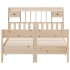 Cama con estantería sin colchón madera maciza de pino