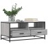 Mesa de centro madera ingeniería metal gris Sonoma