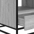 Mesa de centro madera ingeniería metal gris Sonoma