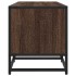 Mueble TV metal y madera ingeniería marrón roble 120x35x41
