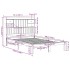 Cama con estantería sin colchón madera maciza marrón
