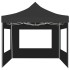 Carpa plegable profesional con paredes aluminio gris 2x2