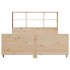 Estructura de cama sin colchón madera de pino blanca 140x200