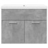 Mueble de baño con lavabo integrado gris