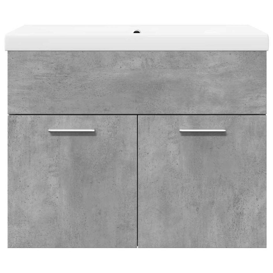 Mueble de baño con lavabo integrado gris
