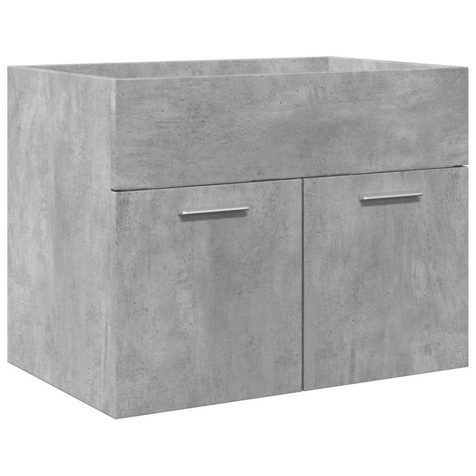 Mueble de baño con lavabo integrado gris