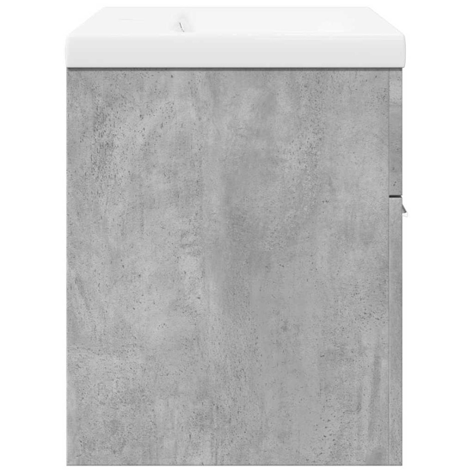 Mueble de baño con lavabo integrado gris