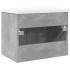 Mueble de baño con lavabo integrado gris