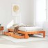 Estructura de cama sin colchón madera maciza marrón 90x190