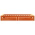 Estructura de cama sin colchón madera maciza marrón 90x190