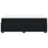 Cama box spring con colchón terciopelo negro 120x200